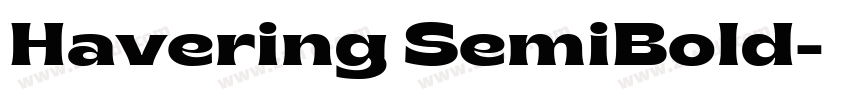 Havering SemiBold字体转换
